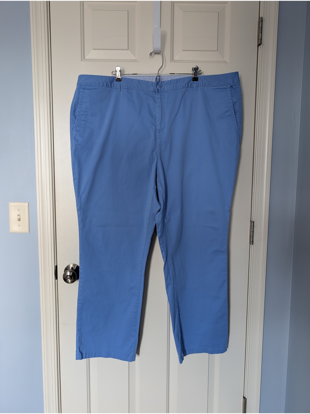 Women's LL Bean Favorite Fit Straight Fit Pants in Cornflower Blue